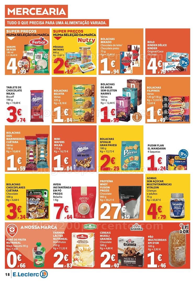 Antevisão Folheto E-LECLERC Promoções de 24 a 30 setembro